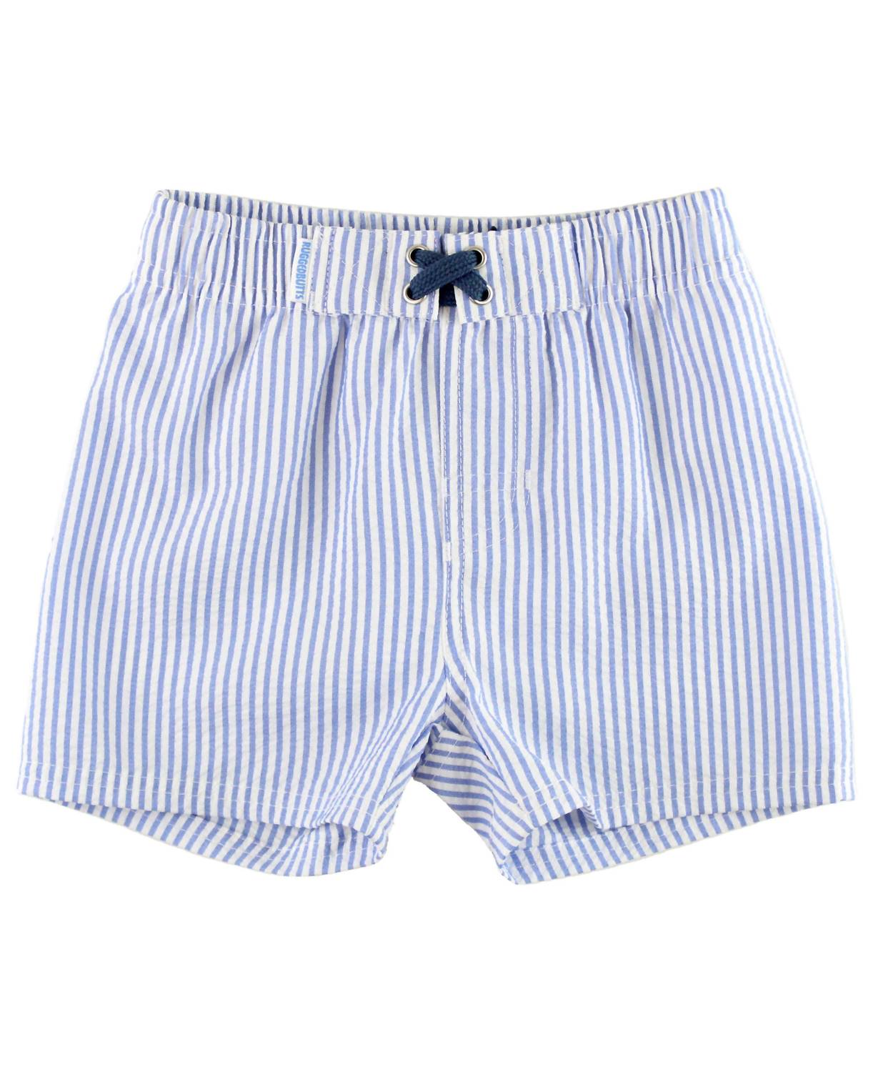 Rufflebutts - Boys' Seersucker Swim Trunks Swimsuit