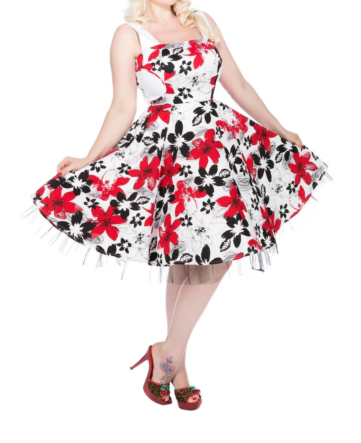 Orchid Bloom - Floral Swing Dress