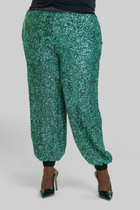 -Bl^Nk- - Sequin Pull-on Joggers - Plus