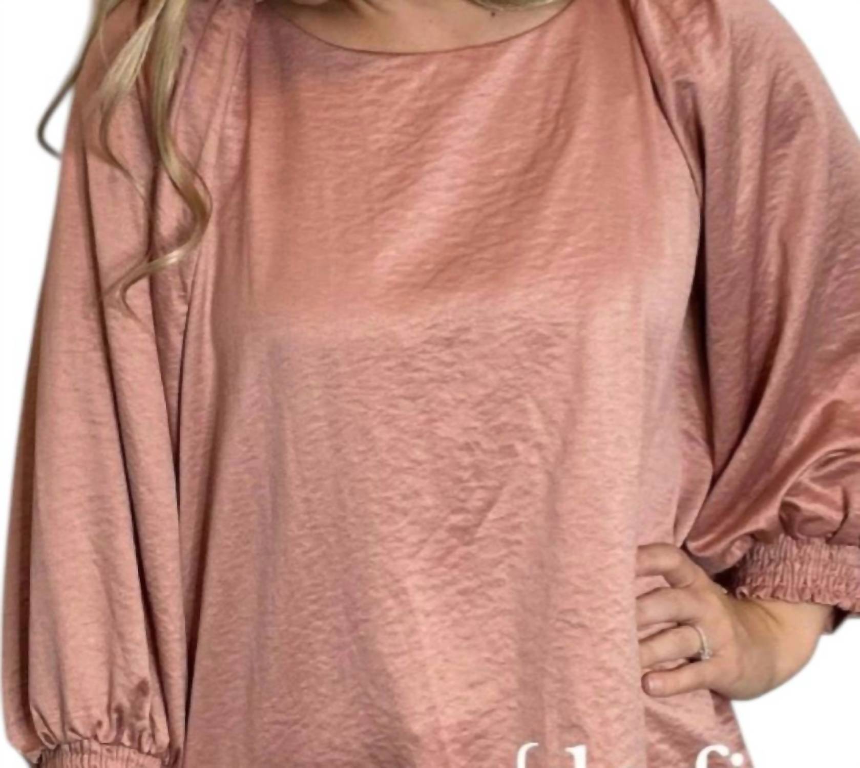 Umgee - Balloon Sleeves Blouse