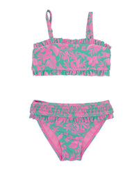 feather 4 arrow Girls Wanderlust Bikini Set in ultramarine - kids' bikini - detail view