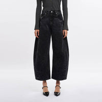Bayeas - Katia High Rise Barrel Jeans