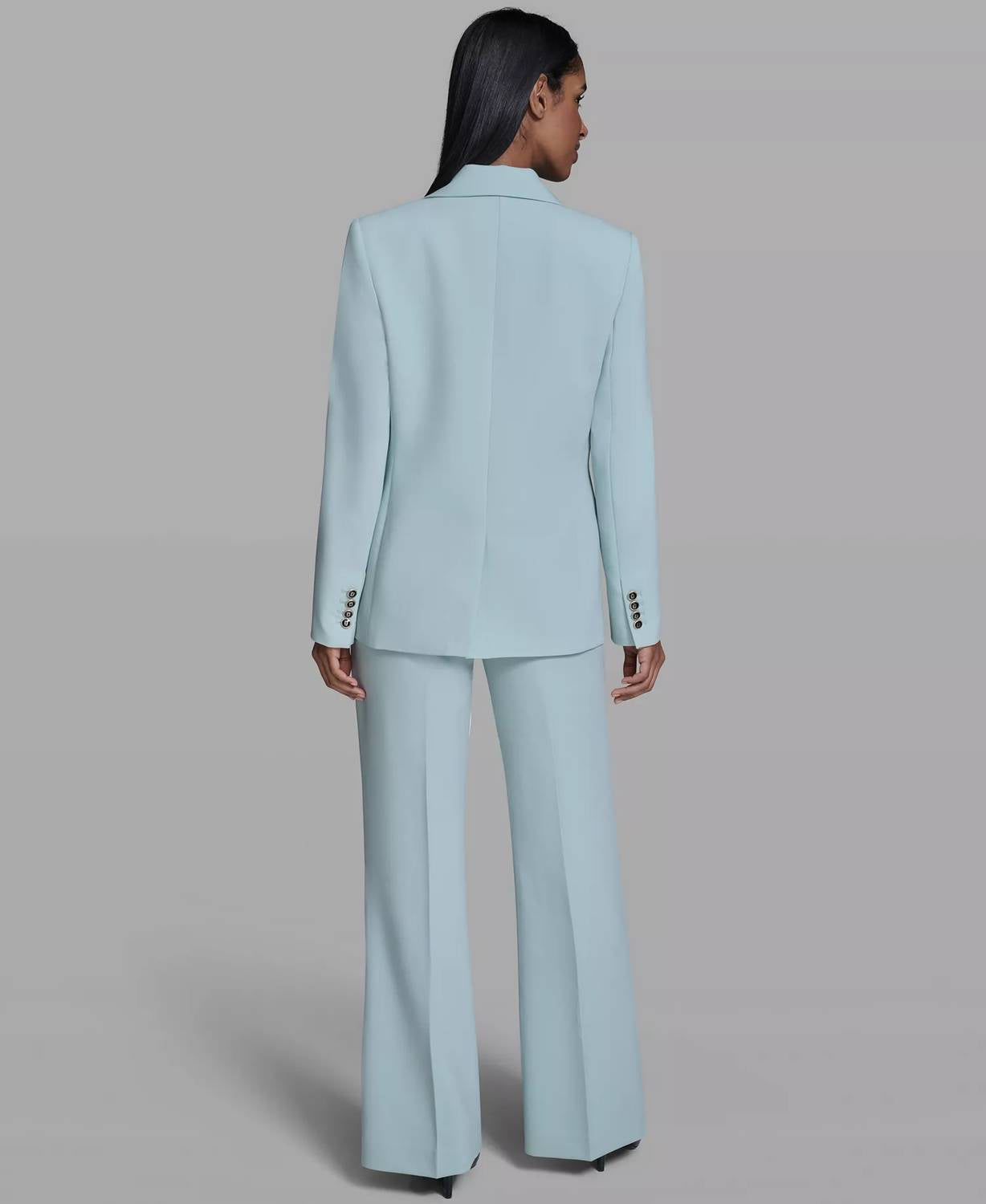 Karl Lagerfeld - Notch Lapel Collar One Button Blazer