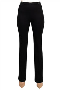 T Tahari - Mid Waist Invisible Zipper Back Ponte Pant
