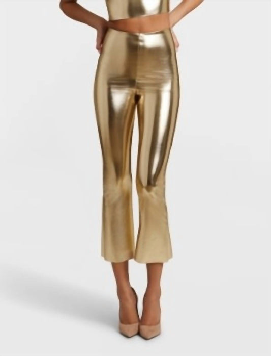 Commando - Faux Leather Cropped Flare Pants