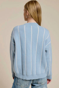 Mimosa - Striped Button Down Knit Cardigan