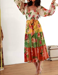 Little Secret Of Mine - Tiered Midi Dress With Sleeves