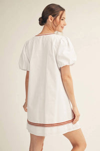 Jodifl - Embroidered Shift Dress