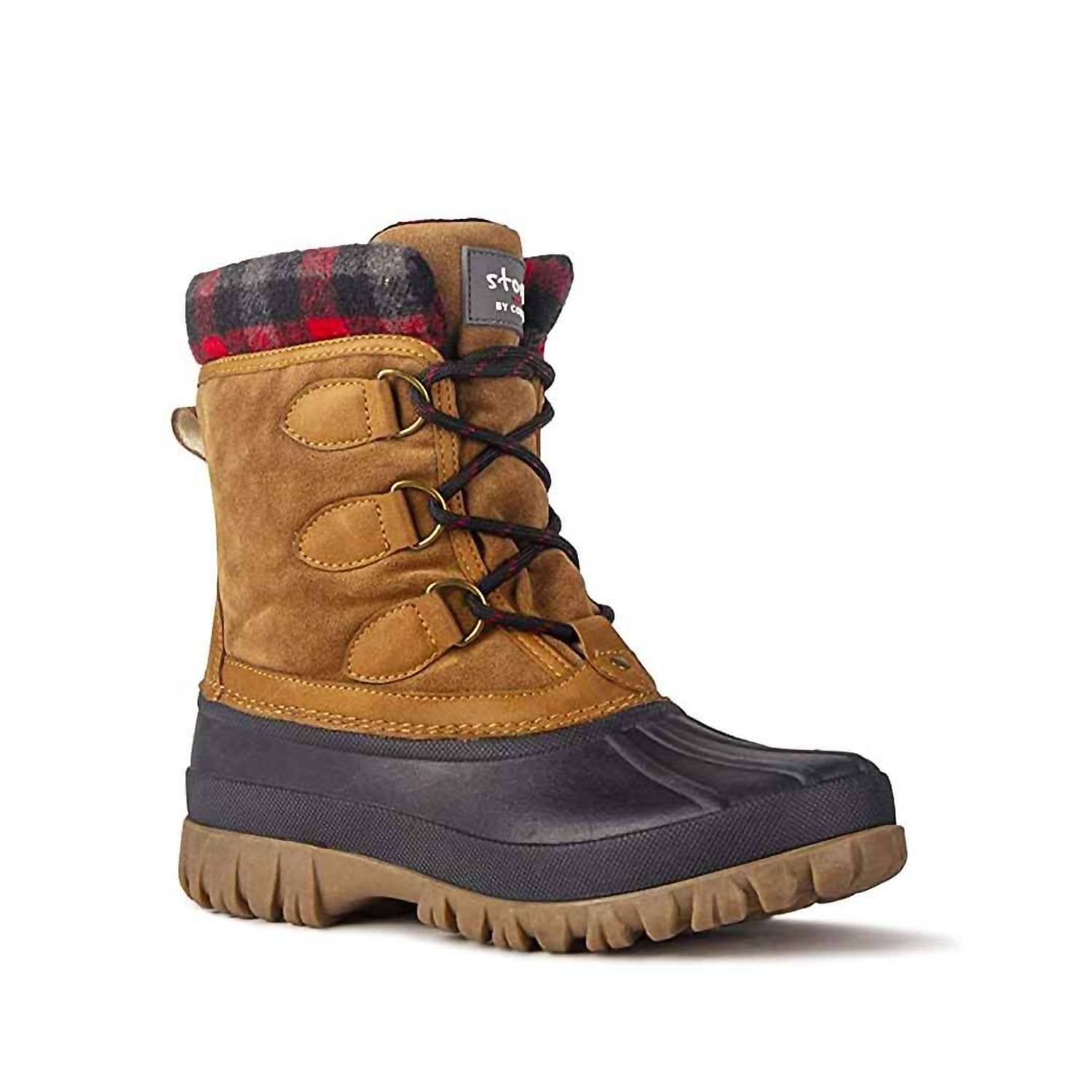 Storm by Cougar Women's Claudia Waterproof Mid-height Winter Ankle Boot in chestnut - women's shoe