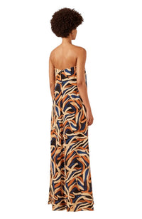 Shona Joy - PALMA SILK STRAPLESS COLUMN MAXI DRESS