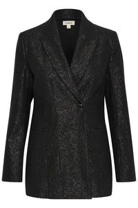 Soaked In Luxury - Slcahlina Single-breasted Glitter Blazer