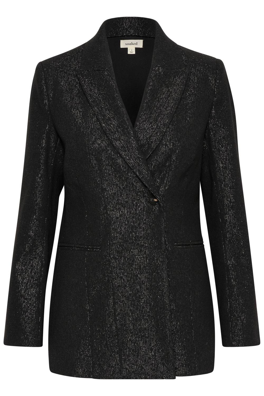 Soaked In Luxury - Slcahlina Single-breasted Glitter Blazer