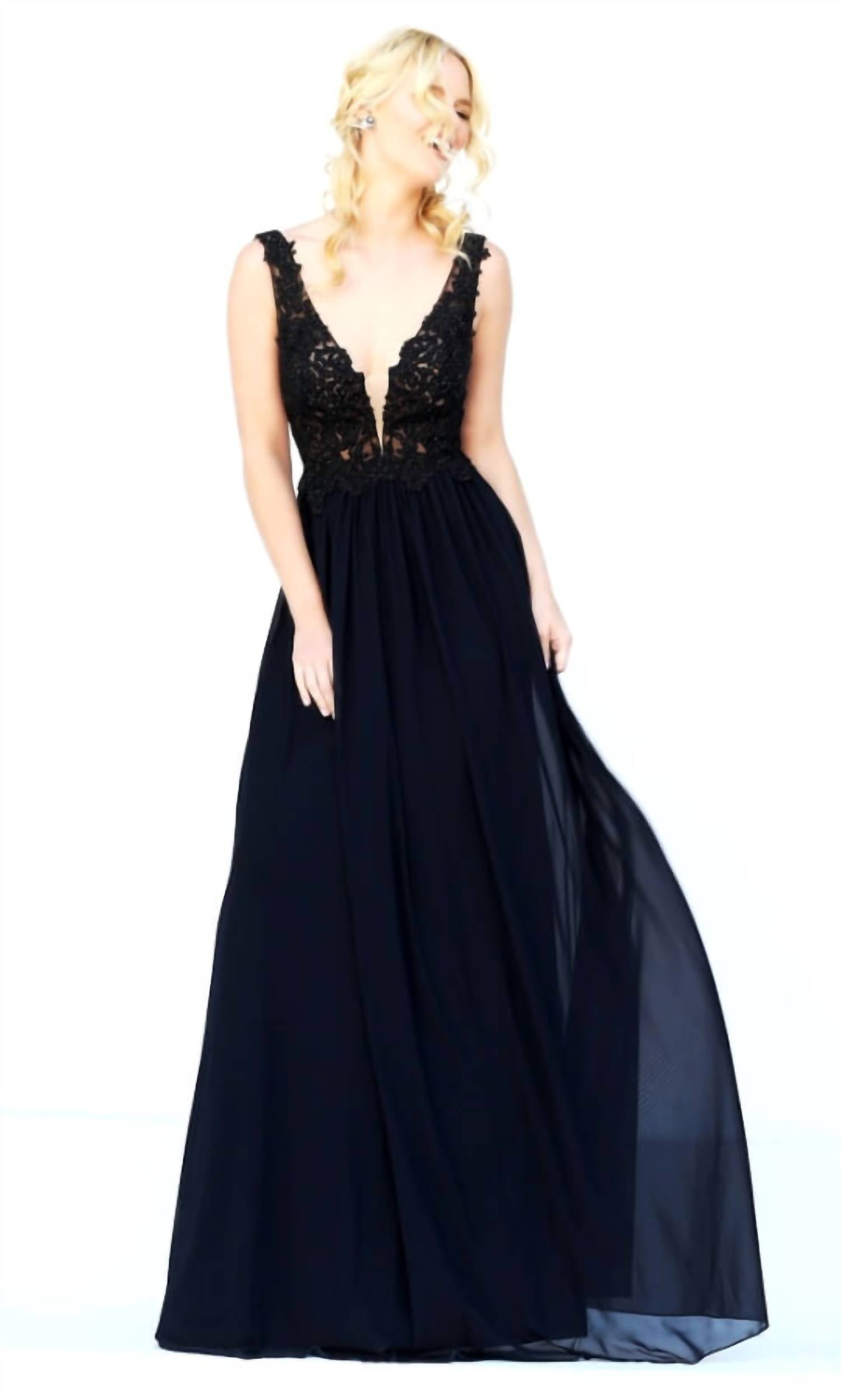 Sherri Hill - Enticing Beaded Lace Long Dress
