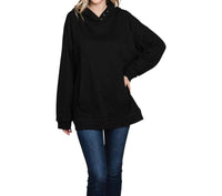 Cotton Bleu - Soft Terry Hoodie Top