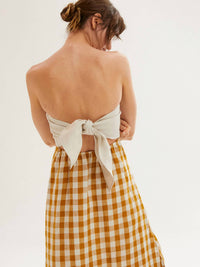 Casa Raki - Penelope Strapless Midi Dress