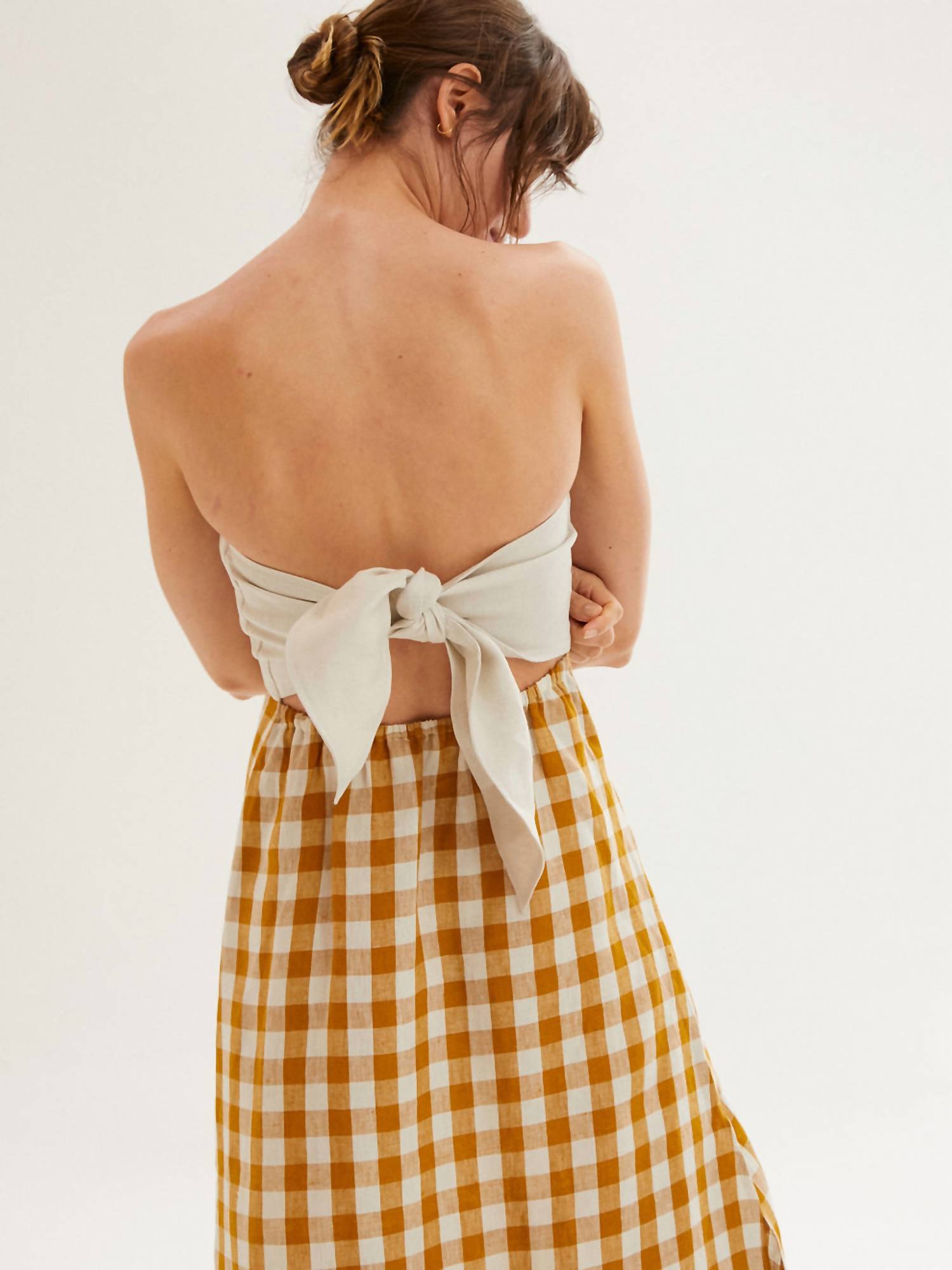 Casa Raki - Penelope Strapless Midi Dress