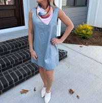Glam - Scoop Neck Metallic Dress