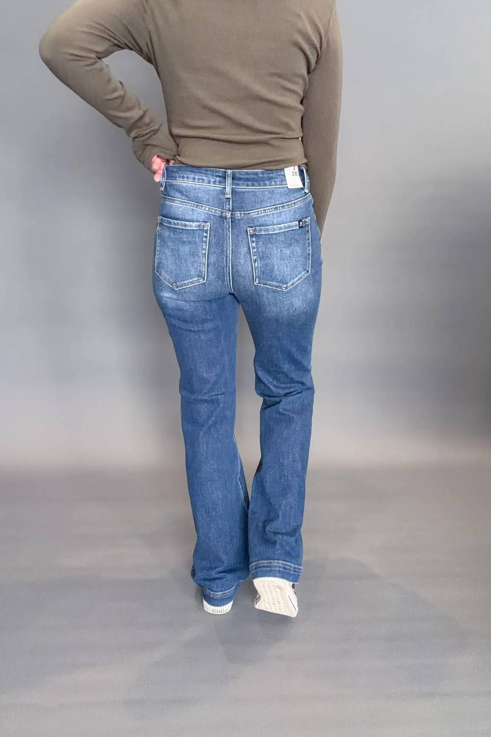 J21 Eleven - Rena Dark Wash High Rise Bootcut Jeans