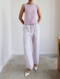 Mijeong Park - Silk Linen Drawstring Pants