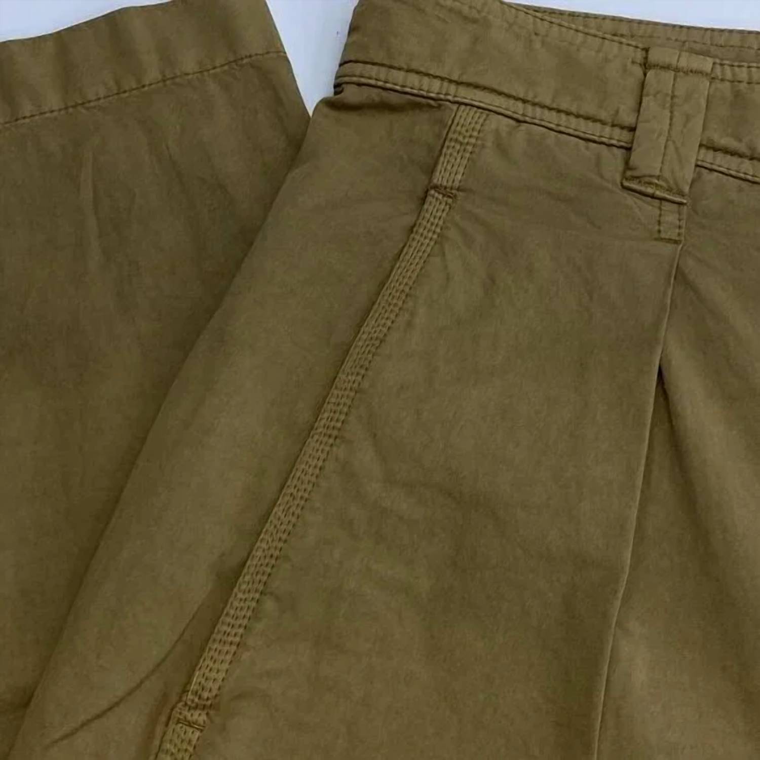 Lemaire Women's Garment-dyed Straight Leg Pants in brown - women's pants - alternate view