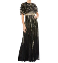Mac Duggal - Flare Sleeve Embellished Dress