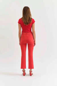 Daze - High-rise Crop Flare Jeans