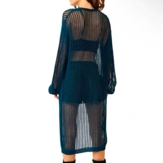 Free People - Lattice Open Knit Cardigan