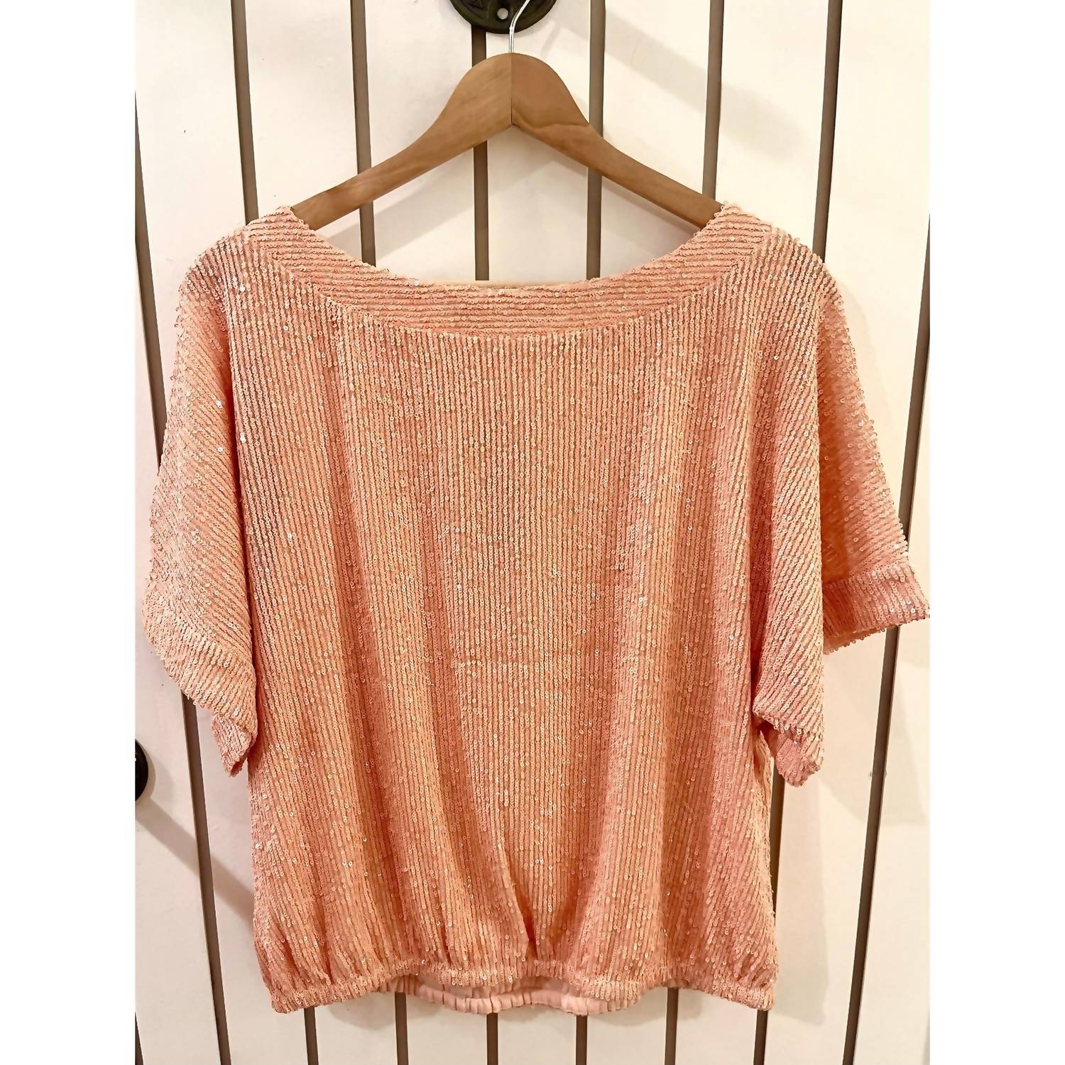 Trina Turk - Sequin Short Sleeve Blouse