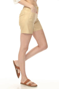 Charlie B - Foiled Linen Stretch Shorts