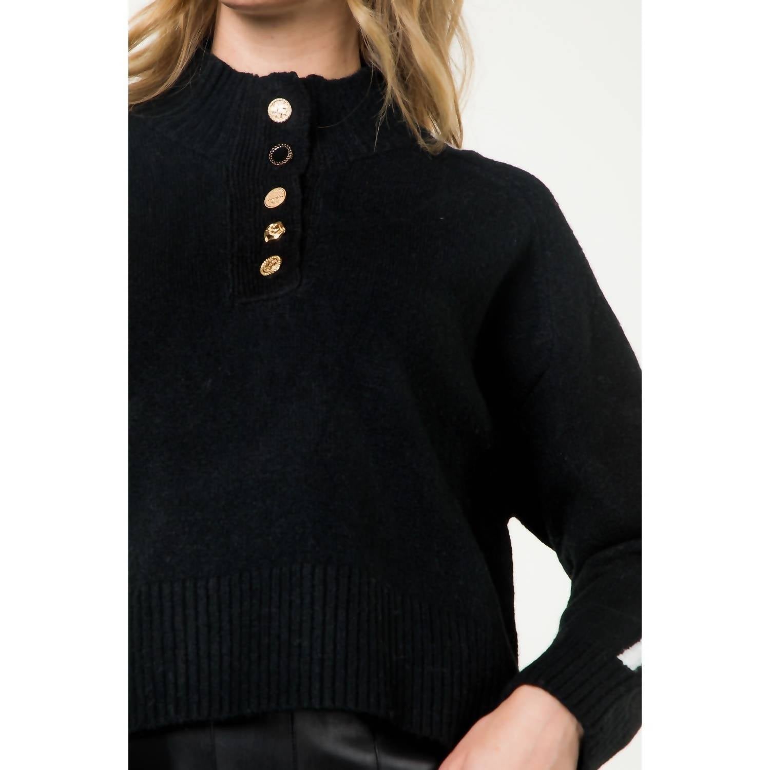 Thml - Half Button Knit Sweater