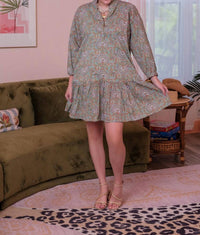 Just Darviny - Megan Button Front Mini Dress