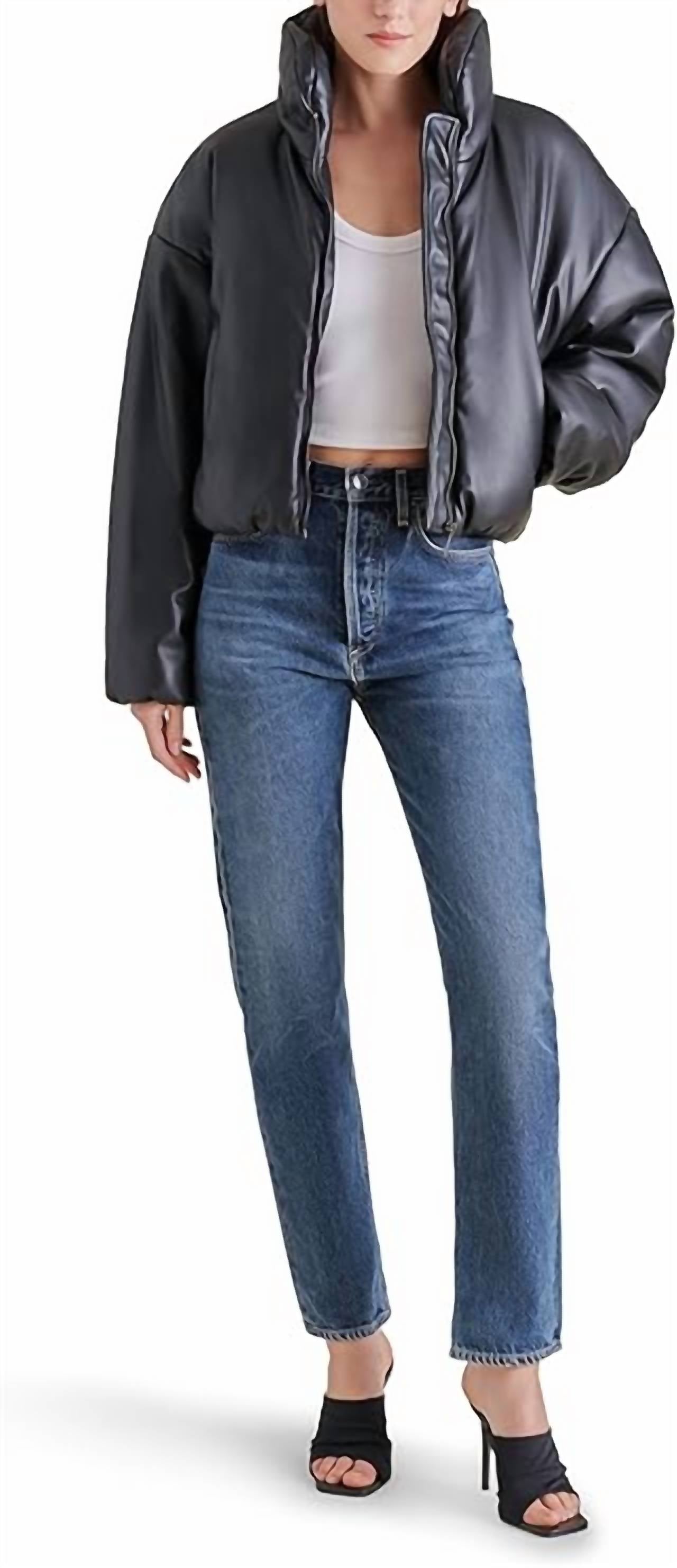 STEVE MADDEN Stratton Zip Jacket in black - women's jacket - view 6