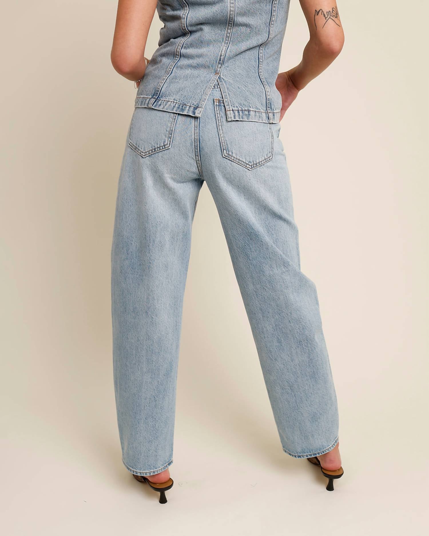 Pistola - Wes High Rise Barrel Jean