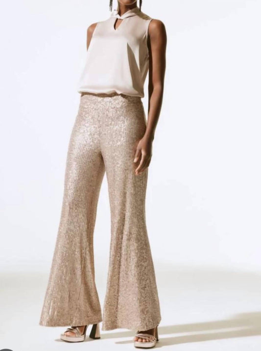 Joseph Ribkoff - Gold sequins pants