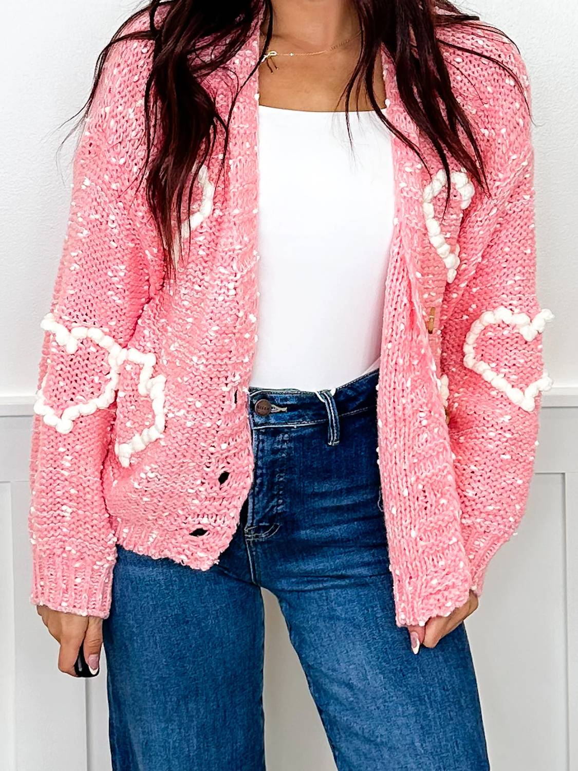 Mello - Falling In Love Knit Long Sleeve Cardigan