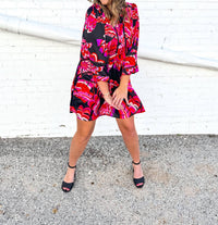 Joy Joy - Trimmed Cinched Dress