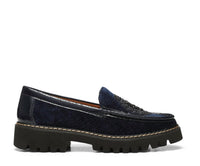 DONALD PLINER Women's Hope Loafers in blue navy - women's flats - detail view