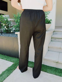 Crescent - Lyra Linen Straight Leg Pants