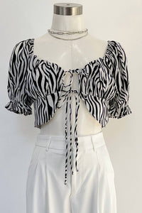 Beige Botany - Women's Wild Stripes Top