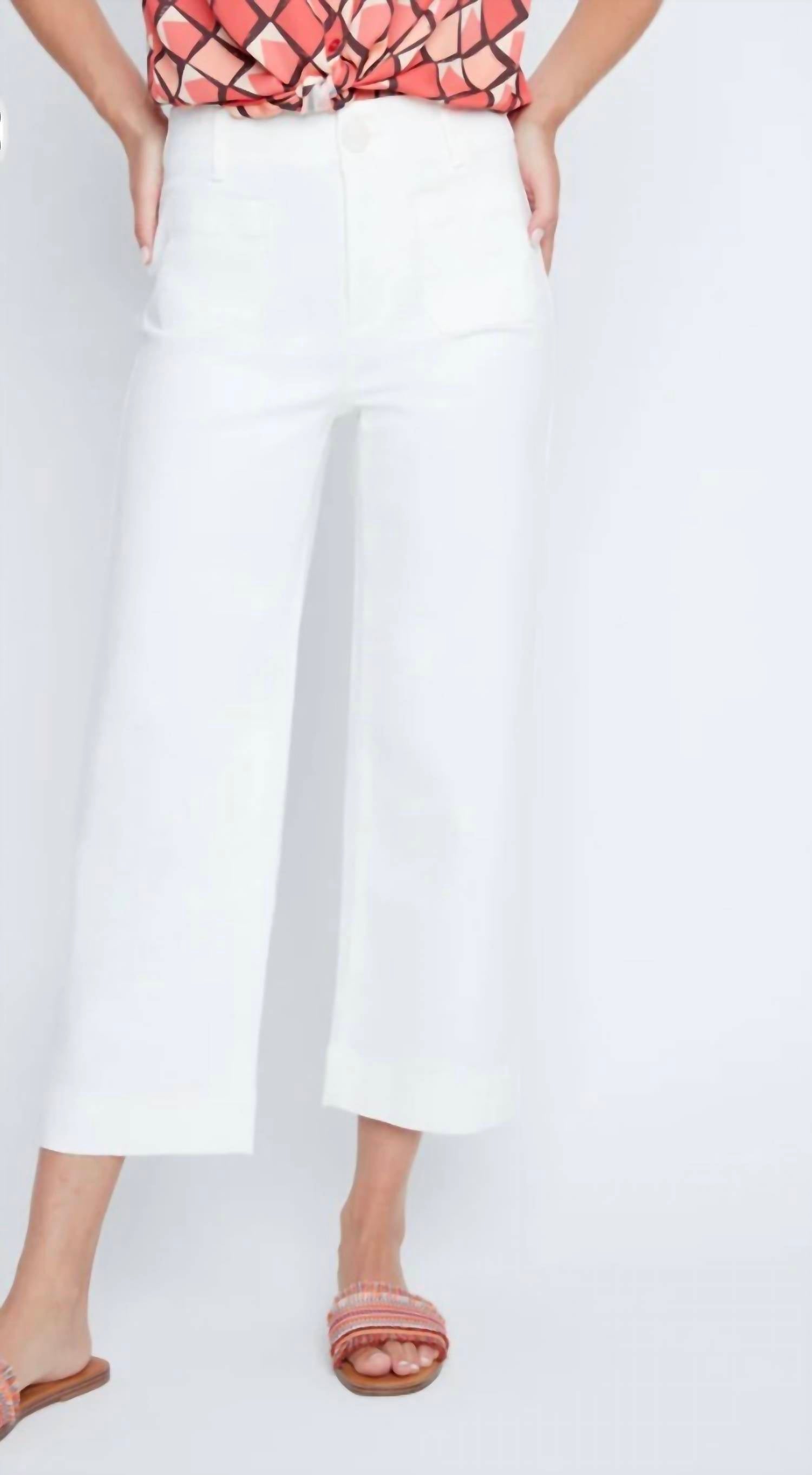Renuar - Wide Leg Crop Pant