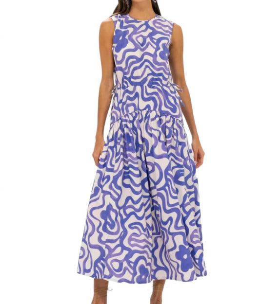 Oliphant - Sleeveless Piped Maxi Dress