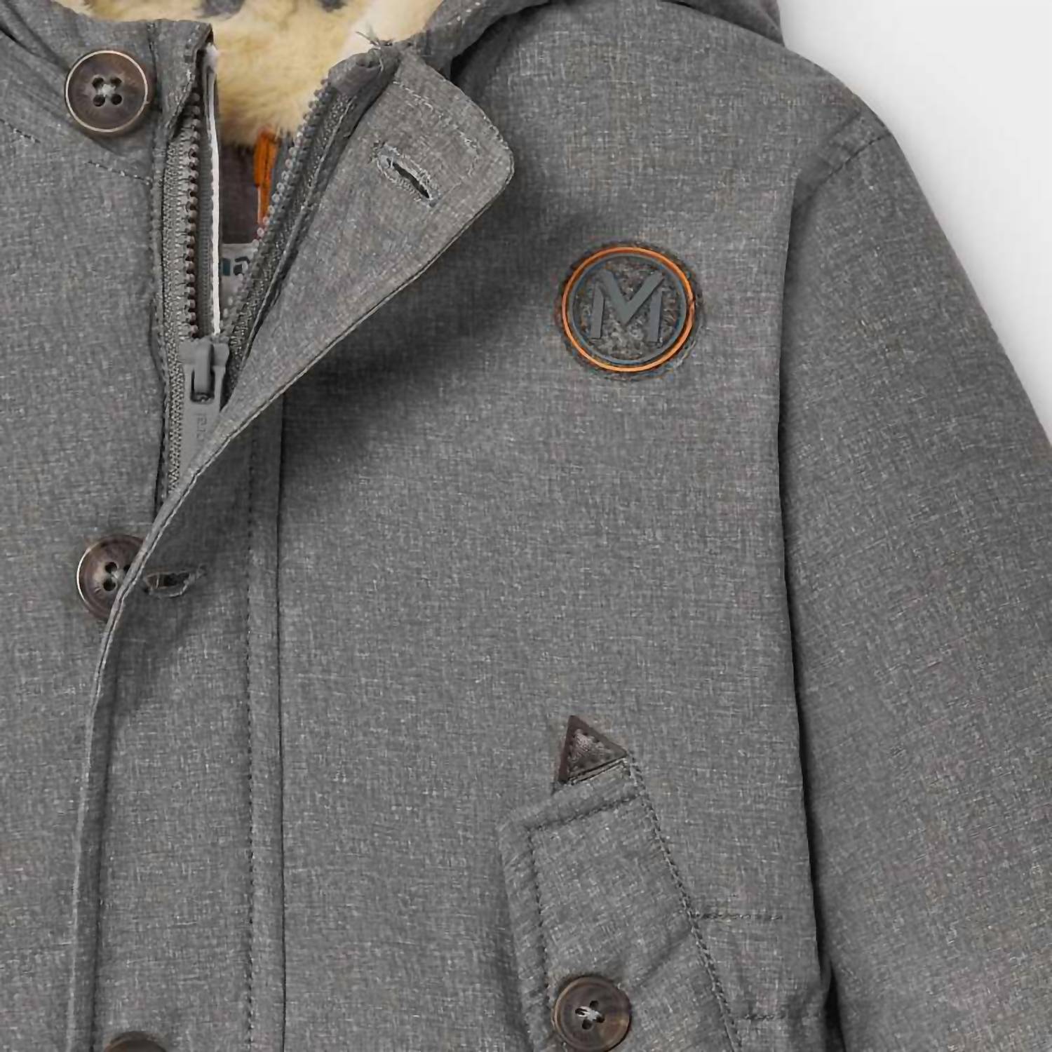 Mayoral - Kid's Heathered Parka Coat