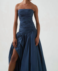 Aje. - BUBBLE HIGH SLIT RUCHED SKIRT