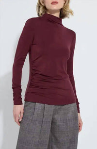Lysse - Ruched Funnel Neck Top