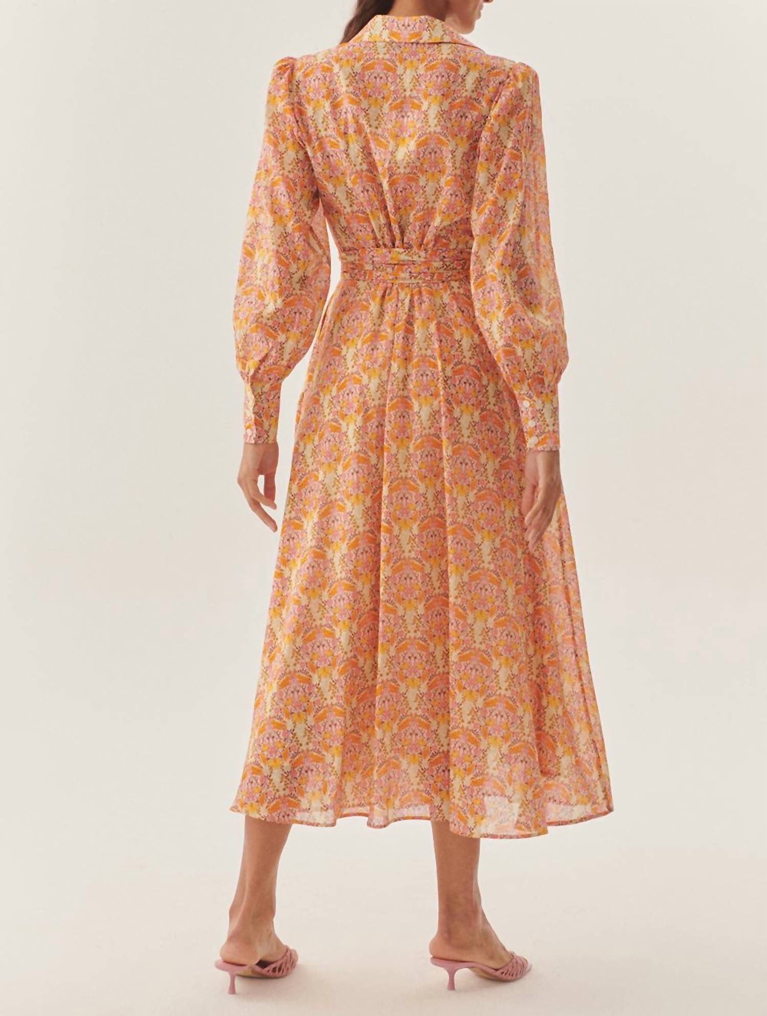 Exquise - Floral Print Midi Dress