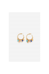 vanessabruno Women's Creole Breloque Earrings in gold - women's jewelry