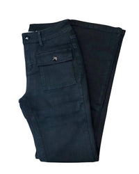 Oolala - Diamond Stud Button Straight Leg Jeans
