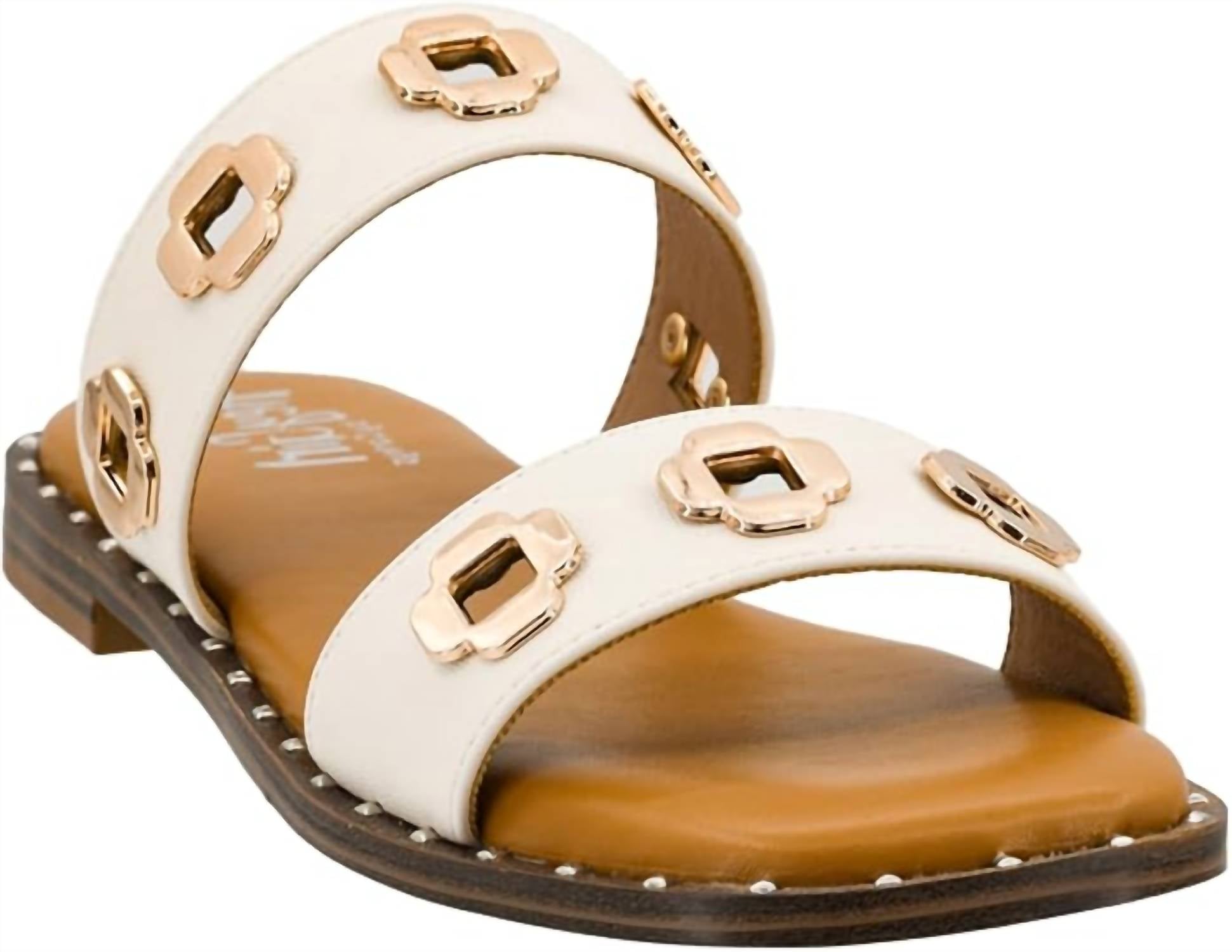 Corkys Footwear Women's Low Tide Double Strap Sandal in brown - women's sandal - detail view