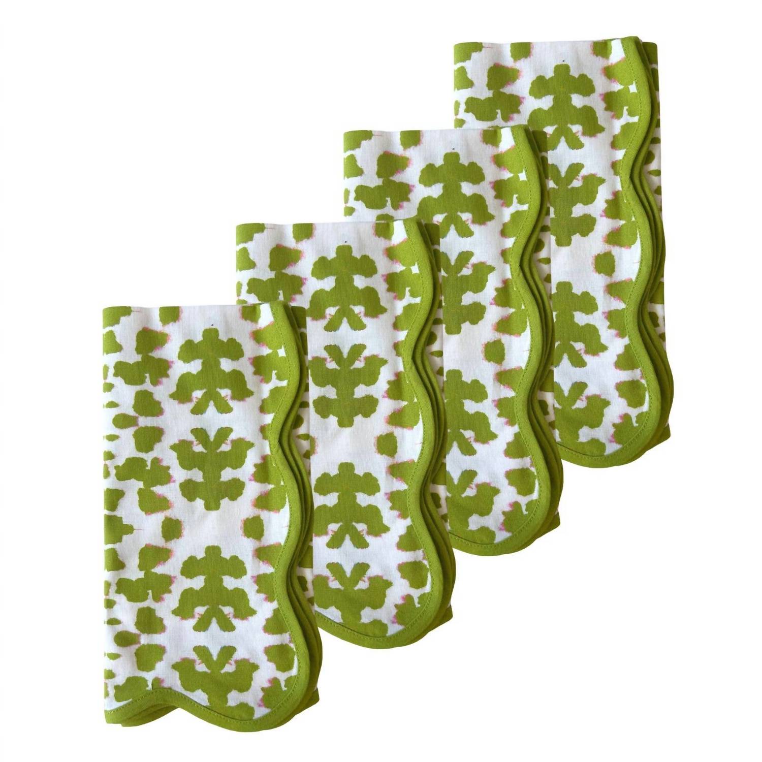 Laura Park - Chintz Scalloped Dinner Napkins
