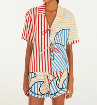 Farm Rio - Lightweight Tie Detail Blouse